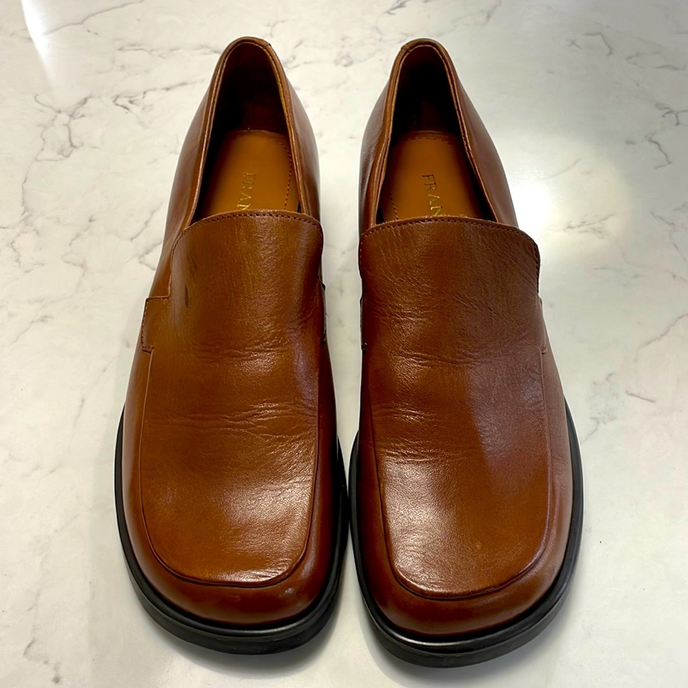 Size 5.5 medium Franco Sarto women’s brown leather slip on dress shoe